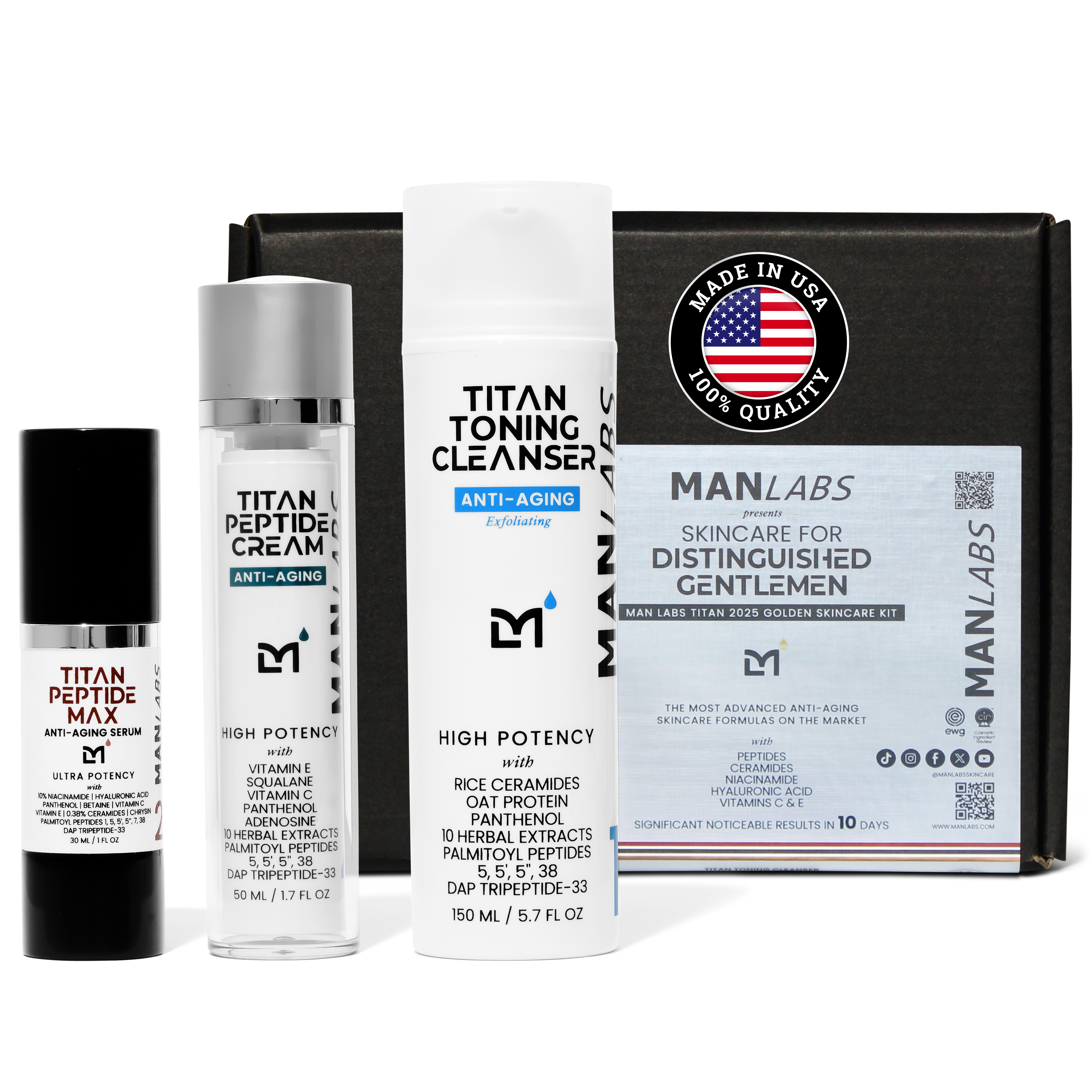 Man Labs Titan Golden Skincare Kit